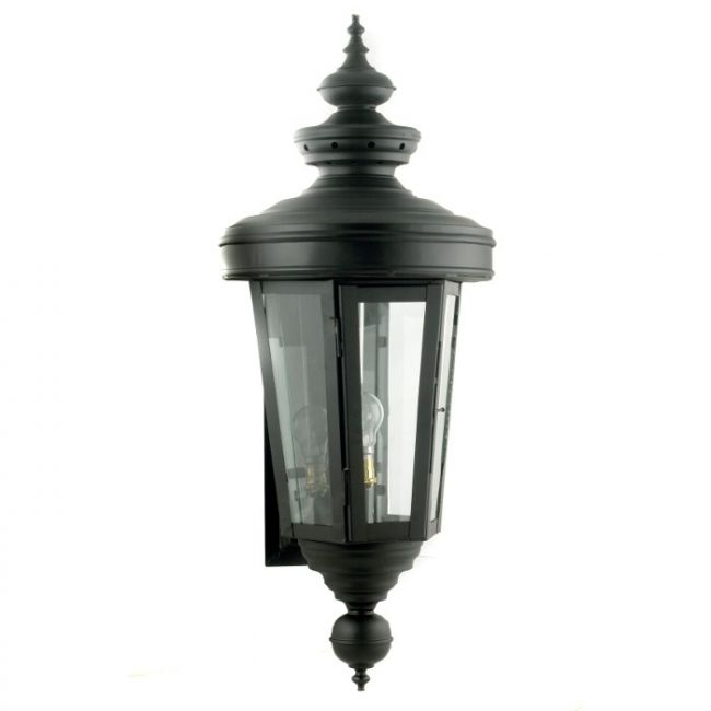 "Cheltenham" Wall Lantern Finished in Black "Cheltenham" Wall Lantern Finished in Black