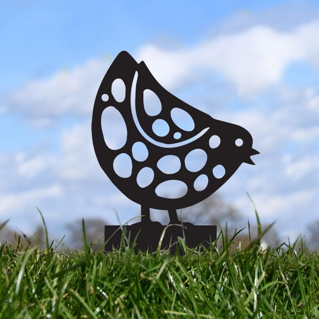 Black Pecking Chick Silhouette Black Pecking Chick Silhouette