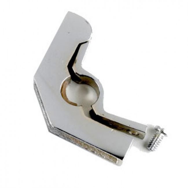 Hinged Bracket with Flat Head Screw - 5/8" Finished in Bright Chrome Hinged Bracket with Flat Head Screw - 5/8" Finished in Bright Chrome