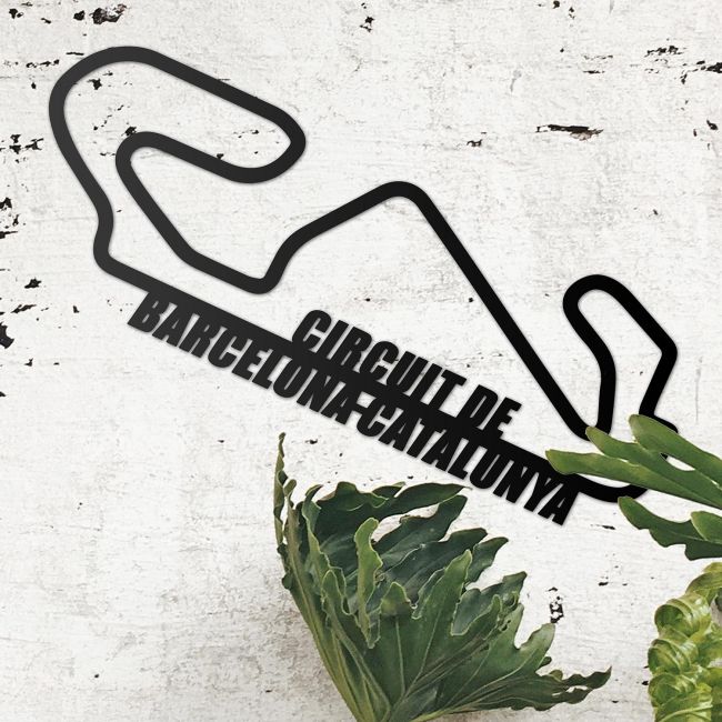 The Circuit de Barcelona-Catalunya Racing Track Wall Art in Situ in the Sitting Room The Circuit de Barcelona-Catalunya Racing Track Wall Art in Situ in the Sitting Room