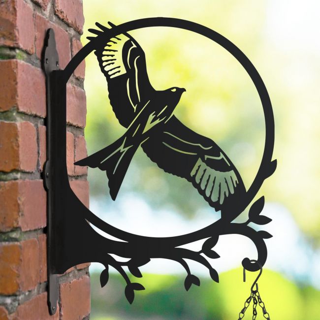 Circular Red Kite Hanging Basket Bracket Circular Red Kite Hanging Basket Bracket