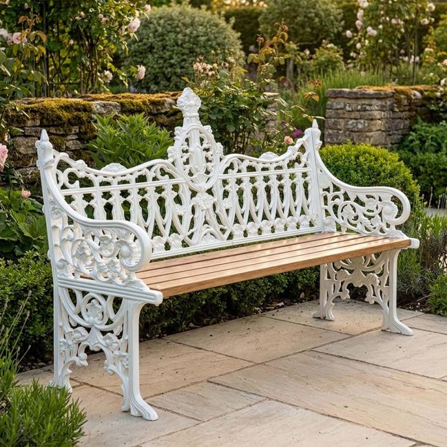Clarence House Three Seater Garden Bench Digital Illustration Clarence House Three Seater Garden Bench Digital Illustration