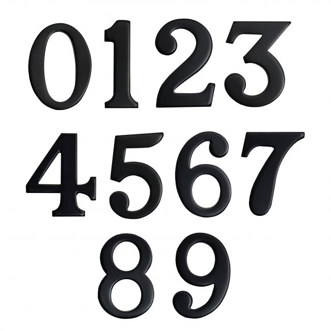 Classic 2 Inch Black Numbers with Fusion- Fix Adhesive Classic 2 Inch Black Numbers with Fusion- Fix Adhesive