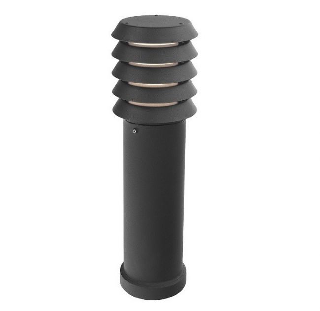 Classic Black Powder Coated Bollard Light 49cm Classic Black Powder Coated Bollard Light 49cm