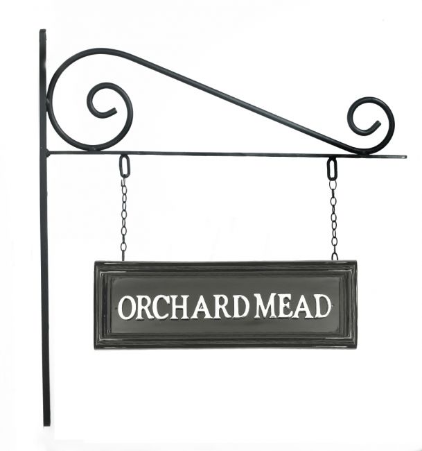 Classic Black Rectangular Double Sided House Name Sign