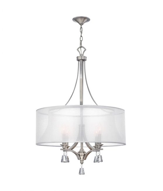 "Highgrove Place" Contemporary Hanging Light With Crystal Accents "Highgrove Place" Contemporary Hanging Light With Crystal Accents