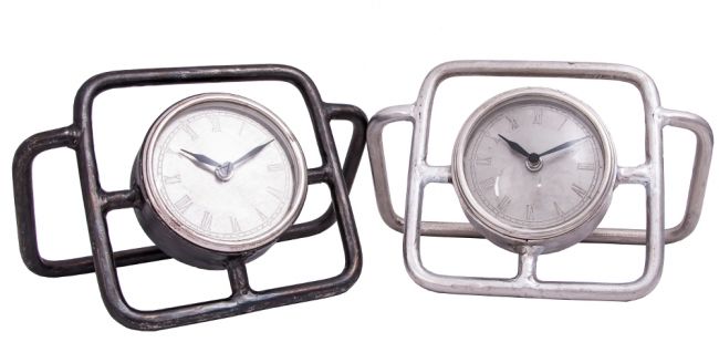 “Pritchard Hill” Contemporary Tubular Style Desk Clock “Pritchard Hill” Contemporary Tubular Style Desk Clock