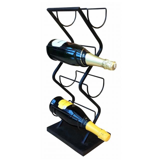 Contemporary Wine Rack in a "Zig-Zag" Style Contemporary Wine Rack in a "Zig-Zag" Style