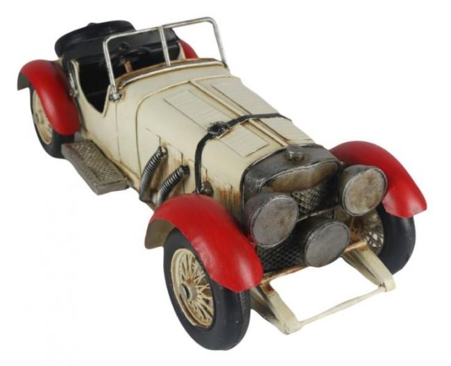 Vintage White Convertible Car Replica Ornament Vintage White Convertible Car Replica Ornament