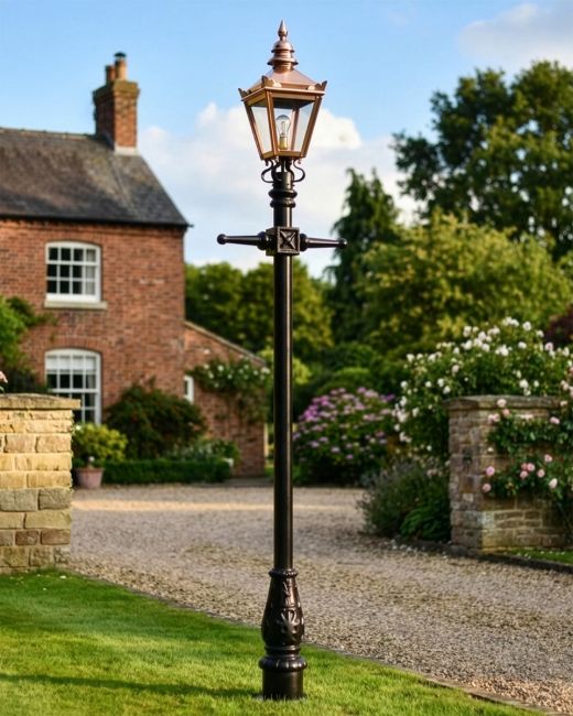 Copper Harrogate Lamp Post 2.25m Digital illustration