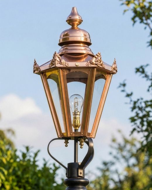 Copper Hexagonal Lantern 73cm Digital illustration Copper Hexagonal Lantern 73cm Digital illustration