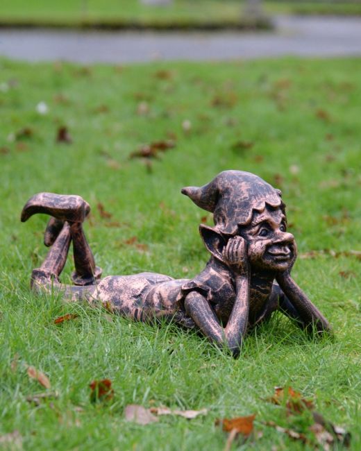 "Reverie" the Pixie Cast Aluminium Garden Sculpture - Copper main image