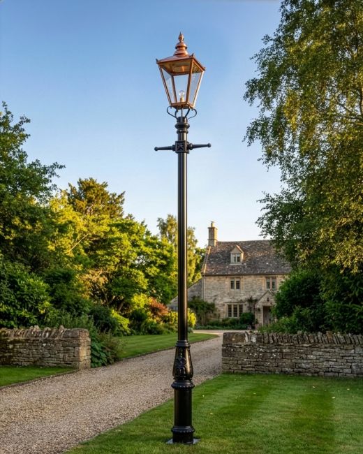 Copper Rochester High Mast Column And Lantern - 5.5m digital illustration Copper Rochester High Mast Column And Lantern - 5.5m digital illustration