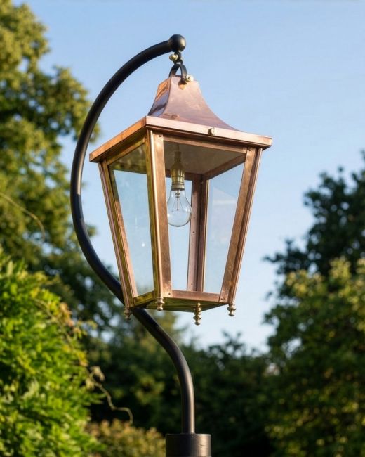 Copper Swan Neck Lantern 73cm Digital Illustration Copper Swan Neck Lantern 73cm Digital Illustration