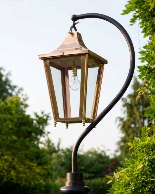 Copper Swan Neck Lantern 91cm Digital Illustration Copper Swan Neck Lantern 91cm Digital Illustration