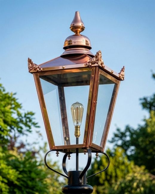 Copper Victorian Lantern 87cm Digital Illustration Copper Victorian Lantern 87cm Digital Illustration