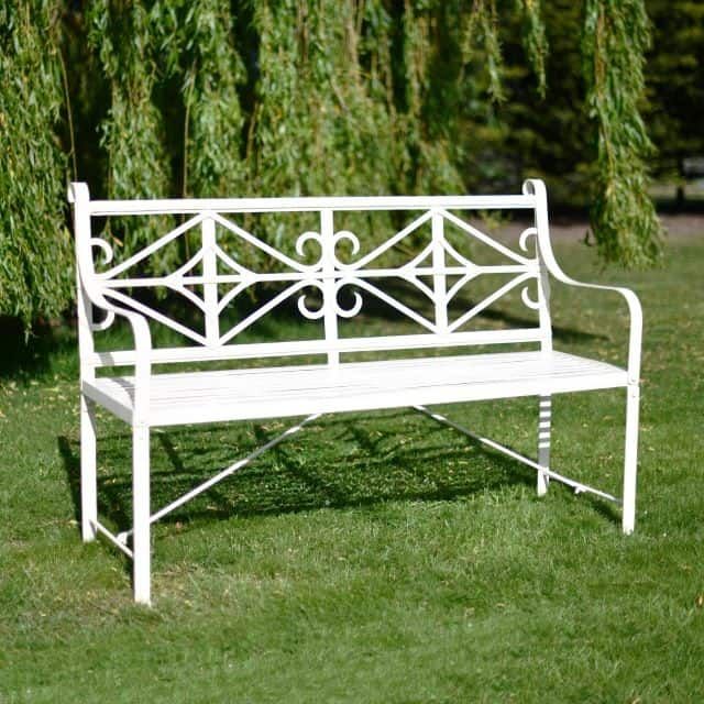 GB021 - Cradley Deluxe - wrought iron outdoor 3 seater bench - Thumbnail GB021 - Cradley Deluxe - wrought iron outdoor 3 seater bench - Thumbnail