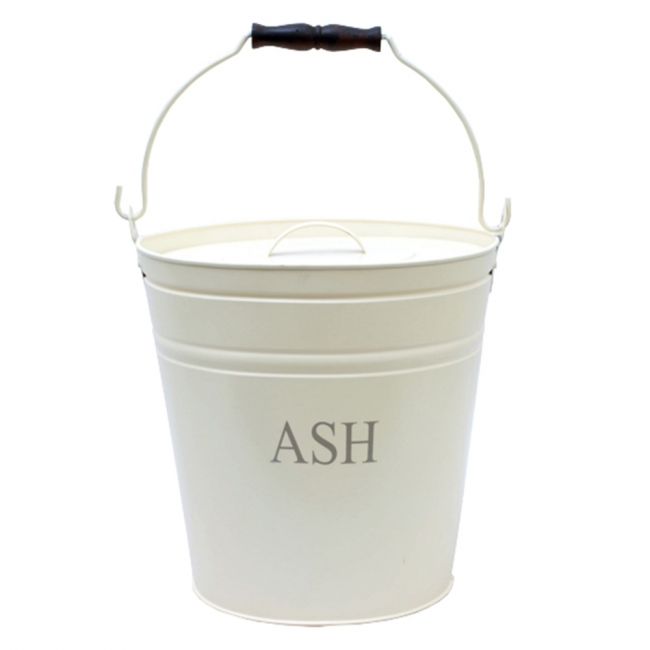 Cream Contemporary Ash Bucket  Cream Contemporary Ash Bucket