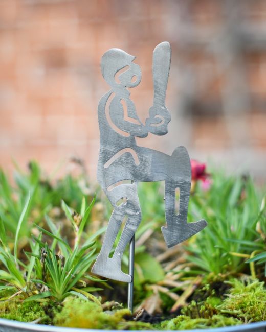 Cricketer Artistic Plant Pot Spike - Set of Two Cricketer Artistic Plant Pot Spike - Set of Two