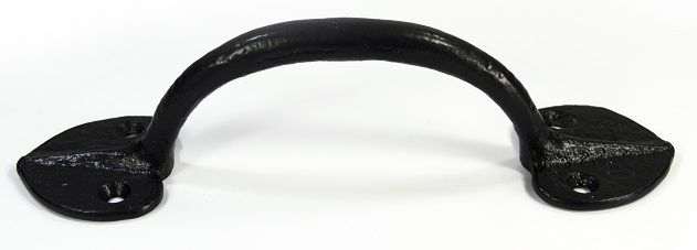 "Ampsley Hall" Curved Black Iron Pull Handle "Ampsley Hall" Curved Black Iron Pull Handle
