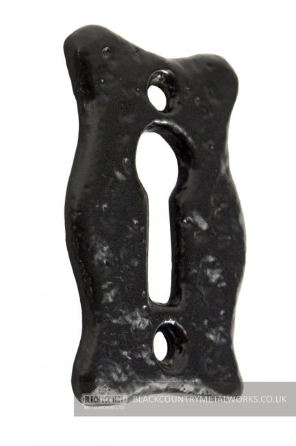 Curved Rectangular Iron Escutcheon Curved Rectangular Iron Escutcheon