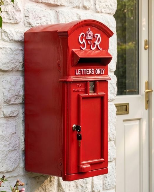 Curved Top GR Post Box digital illustration