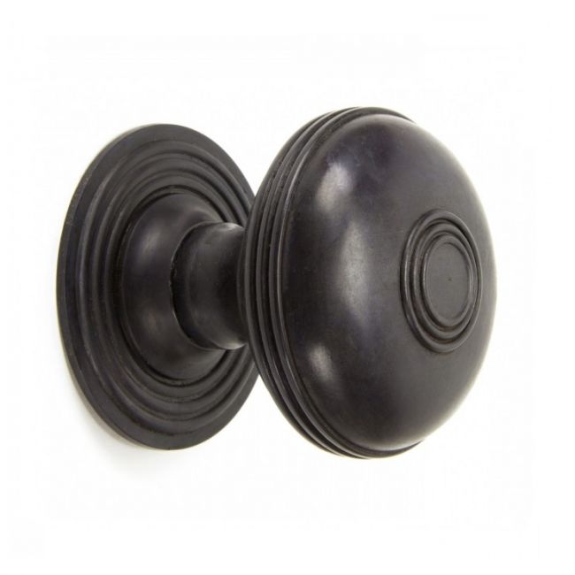 Dark Bronze Ridged Pattern Centre Door Knob Dark Bronze Ridged Pattern Centre Door Knob