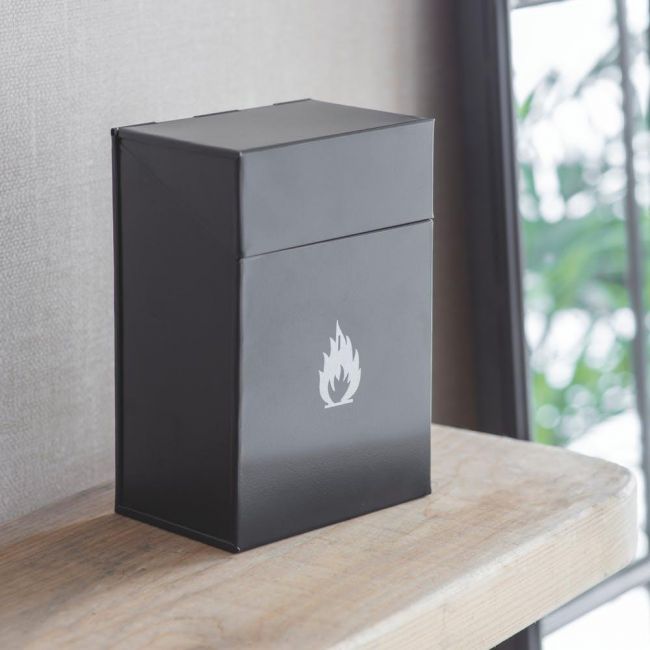 Firelighter Box in a Dark Grey Finish Firelighter Box in a Dark Grey Finish