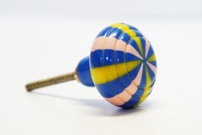 Pink, Yellow & Blue Cabninet Knob Pink, Yellow & Blue Cabninet Knob