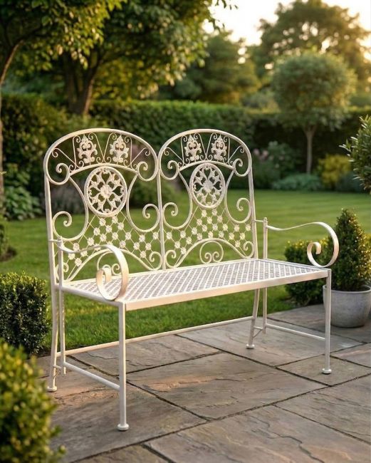 Deluxe Cerberus Ornate Two Seater Garden Bench