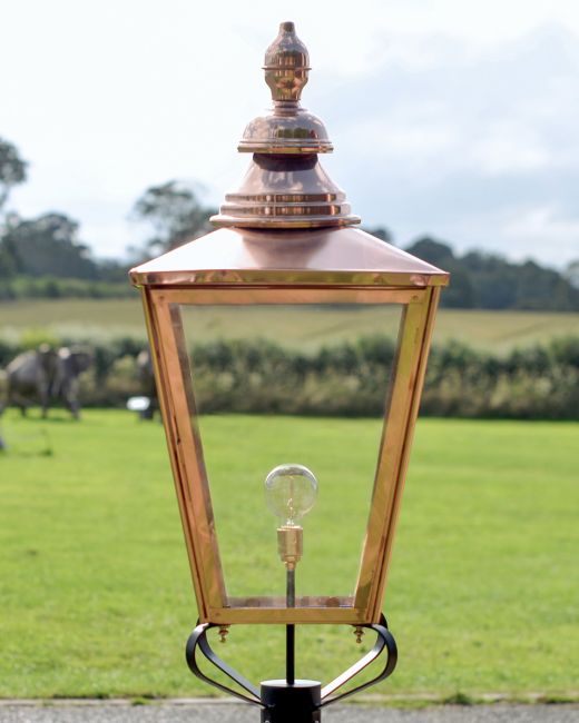 Deluxe "Rochester" Lantern in a Copper Finish