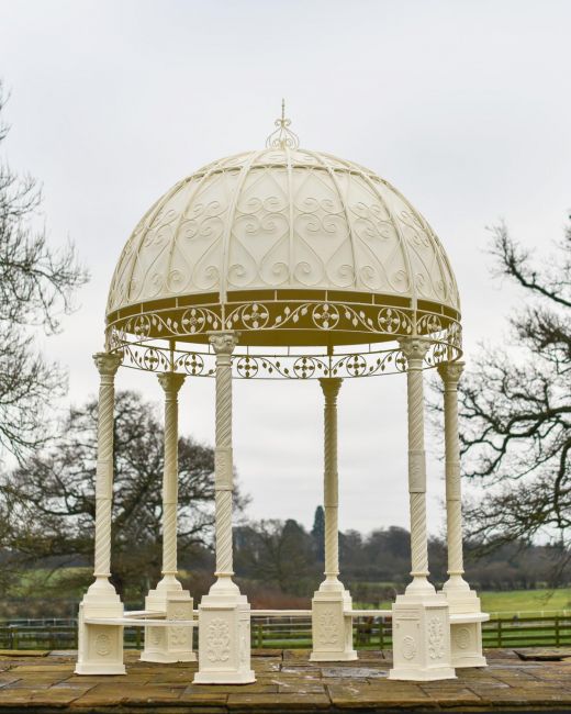 "Demeter"s Dwelling" Cream Gazebo In Situ "Demeter"s Dwelling" Cream Gazebo In Situ