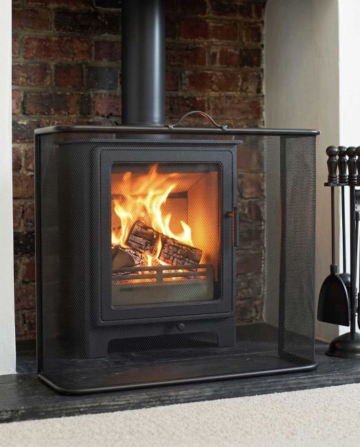 Traditional Black "Highgrove" Fire Guard Main Traditional Black "Highgrove" Fire Guard Main