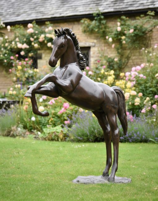 Rearing Horse Sculpture