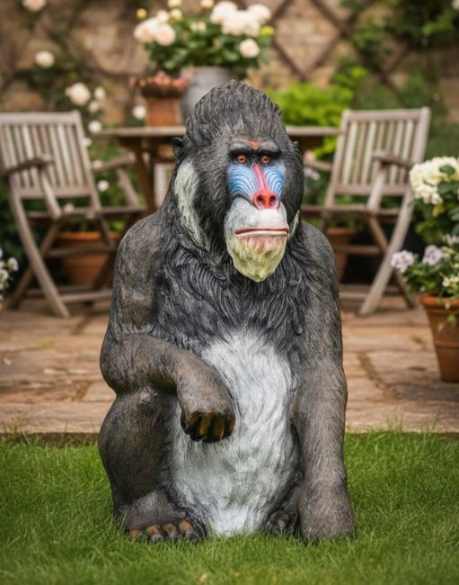 "Patriarch Mandrill" Fibreglass Garden Sculpture