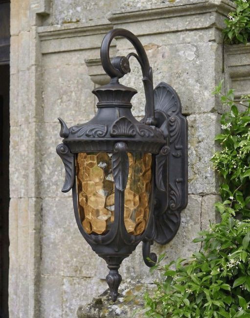 Digital Illustration of the "Pennsylvania" Antique Bronze Ornate Large Top Fix Lantern Mounted on a Heritage Building