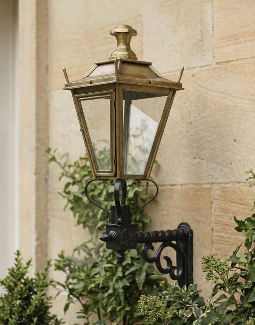 Digital Illustration of the 95 x 48cm Brass Dorchester Wall Lantern on a Royale Bracket Mounted on a Standstone Brick Walled Building Digital Illustration of the 95 x 48cm Brass Dorchester Wall Lantern on a Royale Bracket Mounted on a Standstone Brick Walled Building