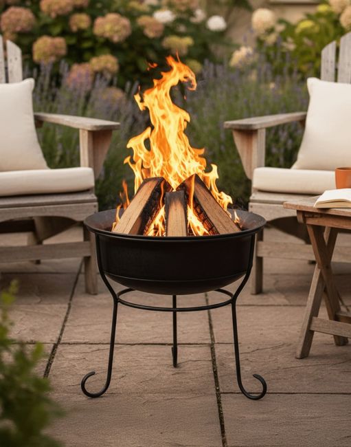 Black Marrakech Fire Pit
