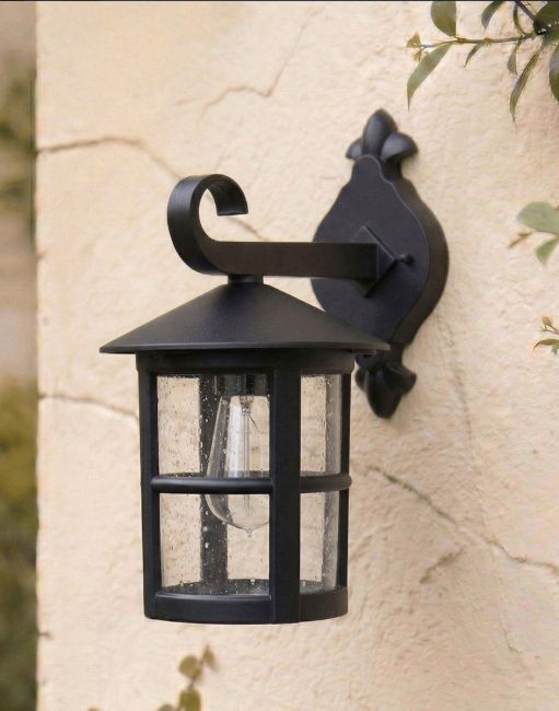 Black Cylinder wall lantern