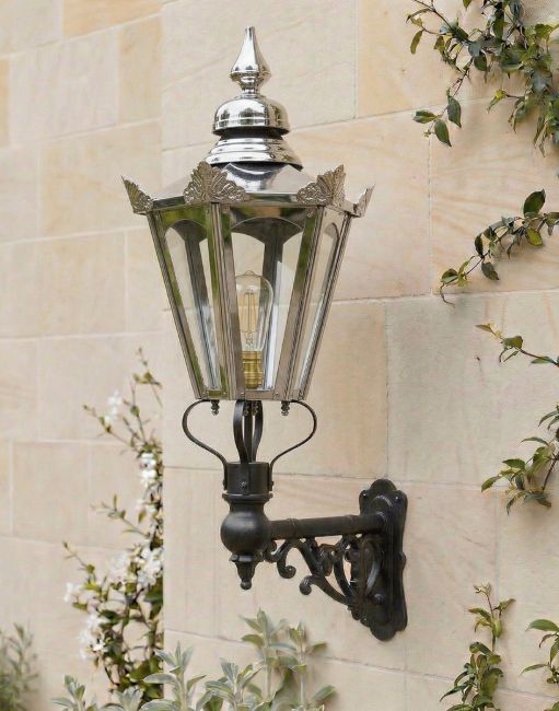 Digital Illustration of the Large Concordia Hexagonal Nickel Lantern on a Capella Bracket Mounted on a Traditional Sandstone Brick External Wall Digital Illustration of the Large Concordia Hexagonal Nickel Lantern on a Capella Bracket Mounted on a Traditional Sandstone Brick External Wall