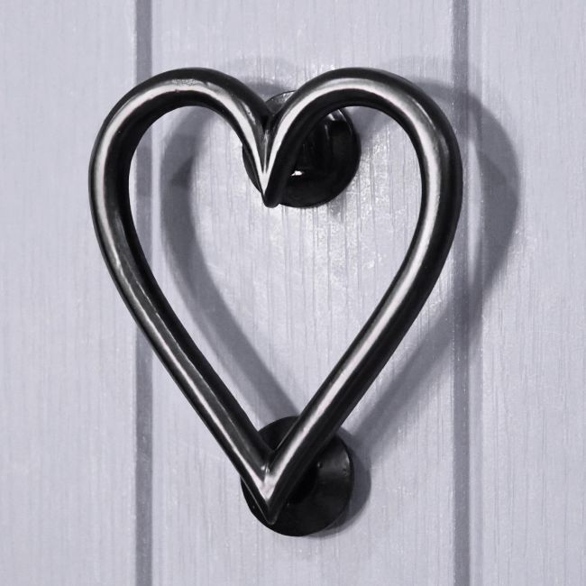 Black Iron Heart Door Knocker Black Iron Heart Door Knocker