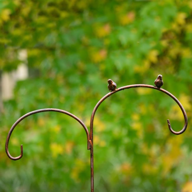 Double Shepherd Crook With Bird Design Double Shepherd Crook With Bird Design