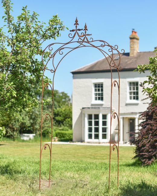 "Dover" Ornate Rose Arch in Situ in the Back Garden "Dover" Ornate Rose Arch in Situ in the Back Garden
