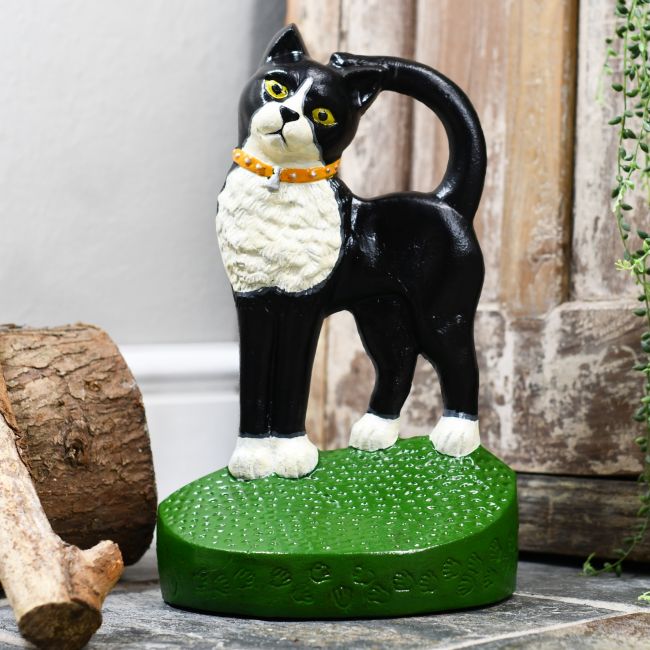 Novelty heavy duty cast aluminium cat door stop Novelty heavy duty cast aluminium cat door stop