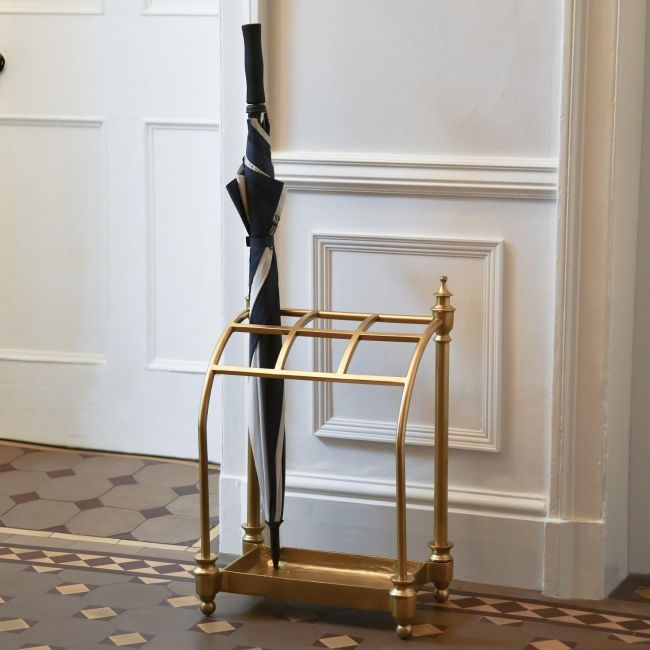 Antique Brass "Curved" Umbrella Holder 