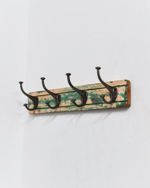 Reclaimed Wood & Iron Coat Hooks Reclaimed Wood & Iron Coat Hooks