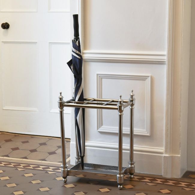 Antique Nickel "Rectangle" Umbrella Holder 