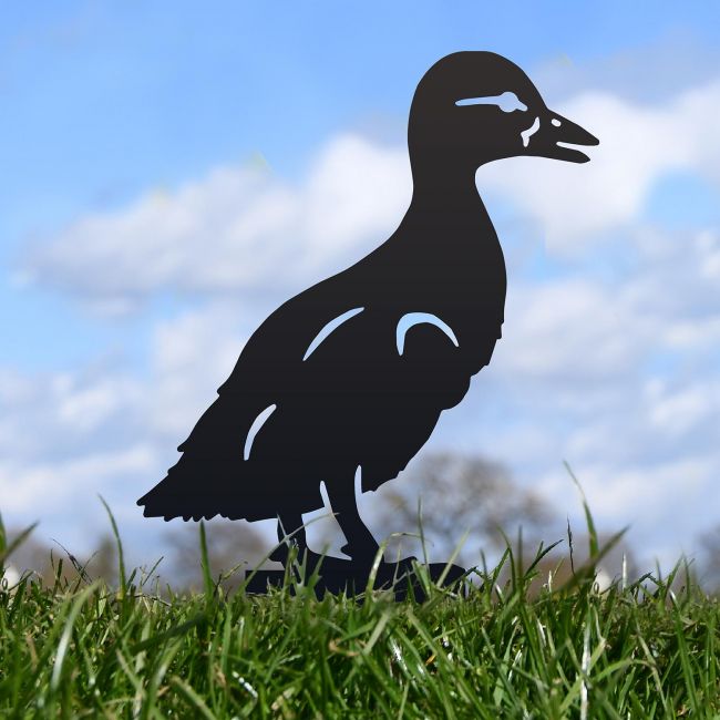Black Standing Duckling Silhouette in Situ Black Standing Duckling Silhouette in Situ