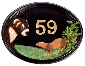 House Sign - Hand Painted - Ferret House Sign - Hand Painted - Ferret