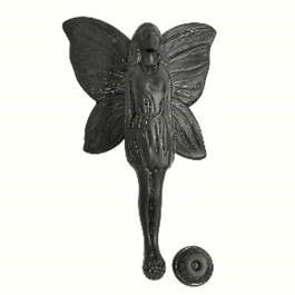 Black Flower Fairy Door Knocker Black Flower Fairy Door Knocker